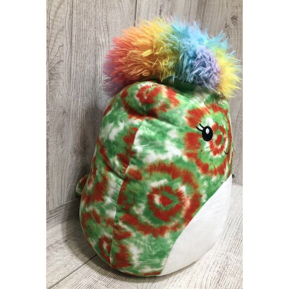 Squish Doos by Squishmallows Winifred Plush Stuffed Animal Toy 14” Tye Die Tags - Picture 3 of 7
